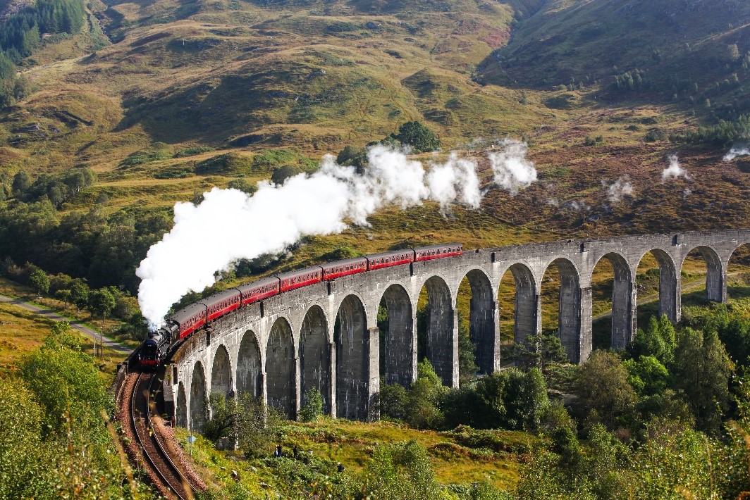 Ecosse - Train spécial - Jacobite Steam Train