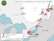 Itinéraire - Voyage touristique en train au Canada