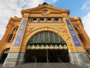 Gare de rue de Flinders, Melbourne, Australie