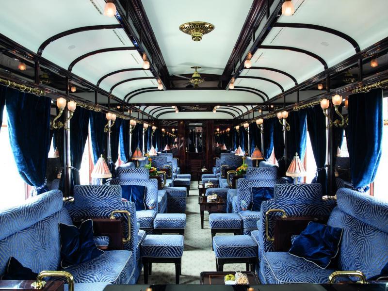 A bord du train de luxe Venise-Simplon-Orient-Express