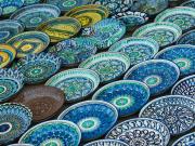 Plaques en céramique de décoration traditionnelle ouzbek