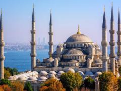 Mosquée bleue (Sultanahmet Camii), Bosphore et côté asiatique, Istanbul, Turquie