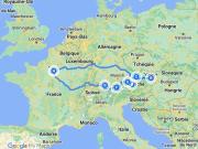 Itinéraire - Traversée de l’Autriche en train