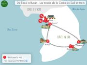 De Séoul à Busan itineraire