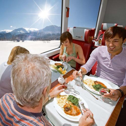 Luxury train travel in Switzerland