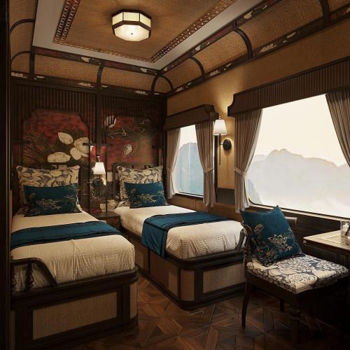 Luxury train in Vietnam