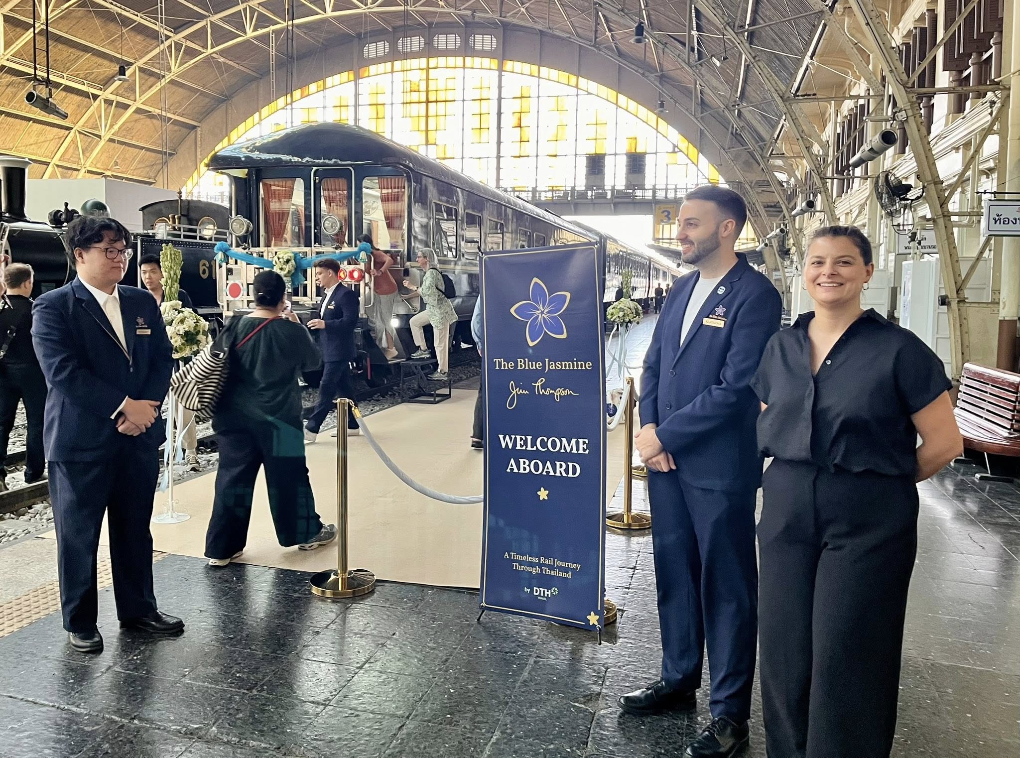 Gare de Bangkok Accueil du Blue Jasmine 2 Thaïlande Discovery Trains
