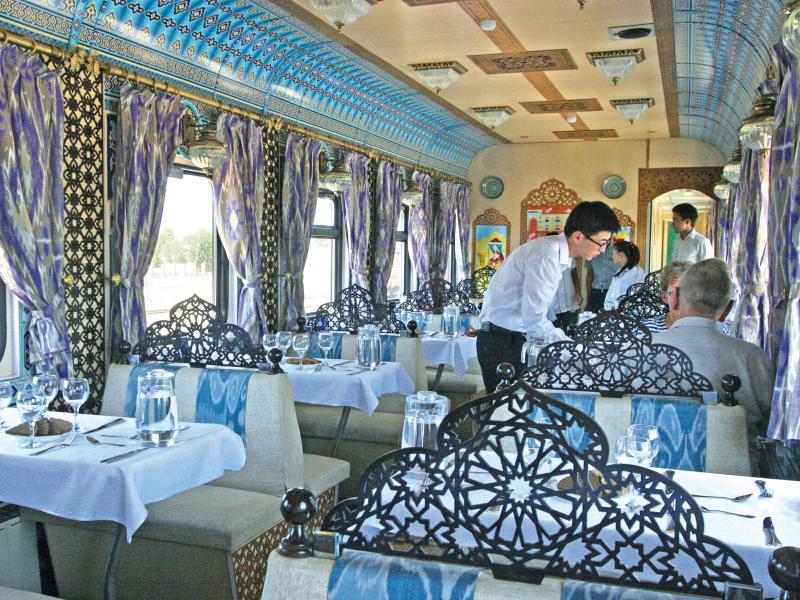 Train de luxe - Orient Silk Road Express - Wagon-restaurant