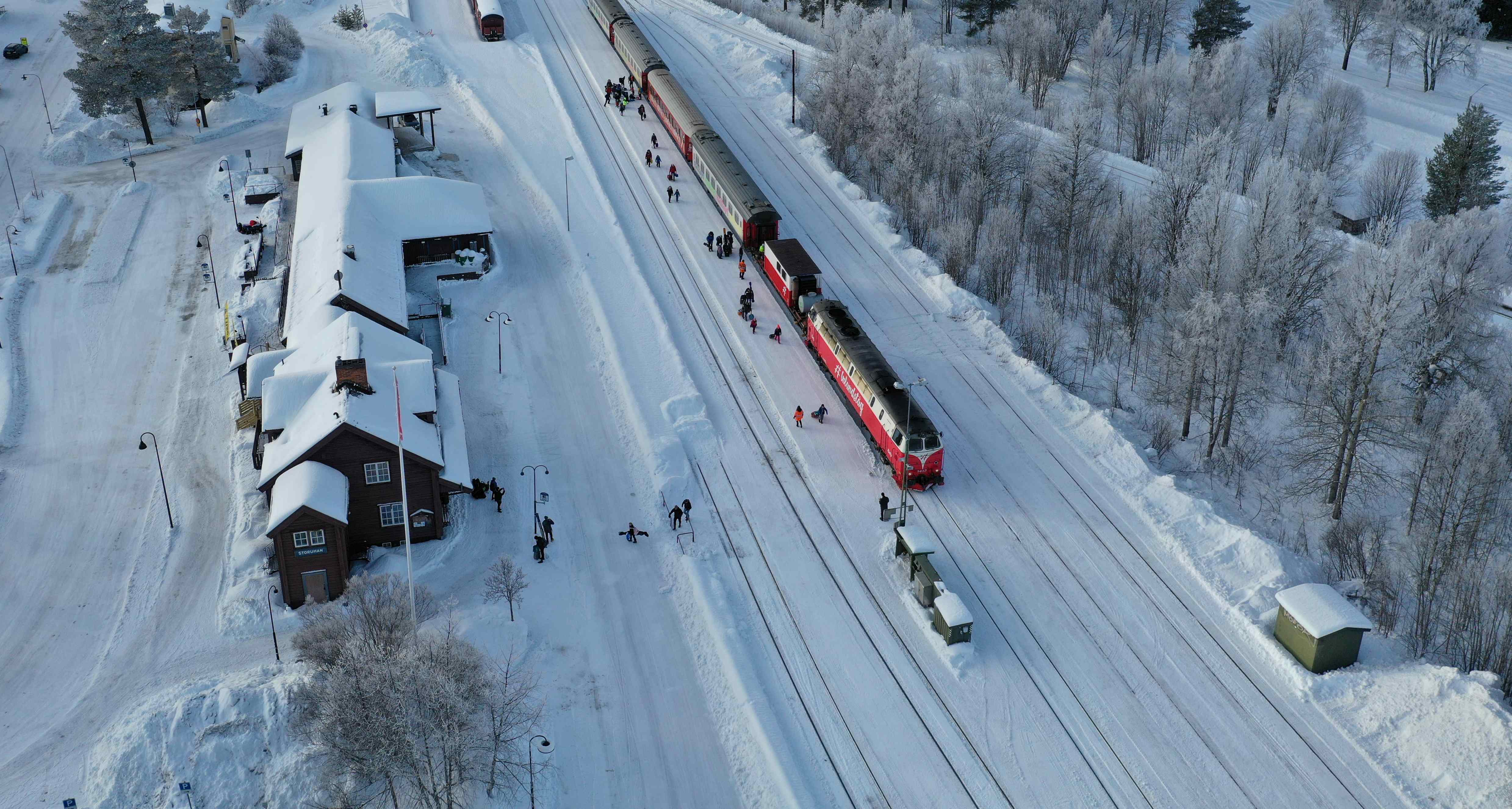 Inlandsbanan en hiver