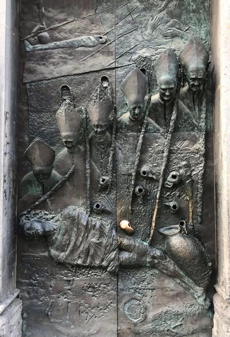 Ljubljana Porte de bronze