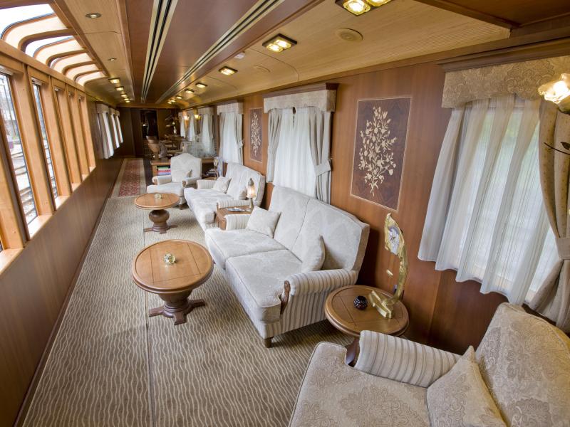 Espagne - Train de luxe - El Transcantabrico - Voiture-salon