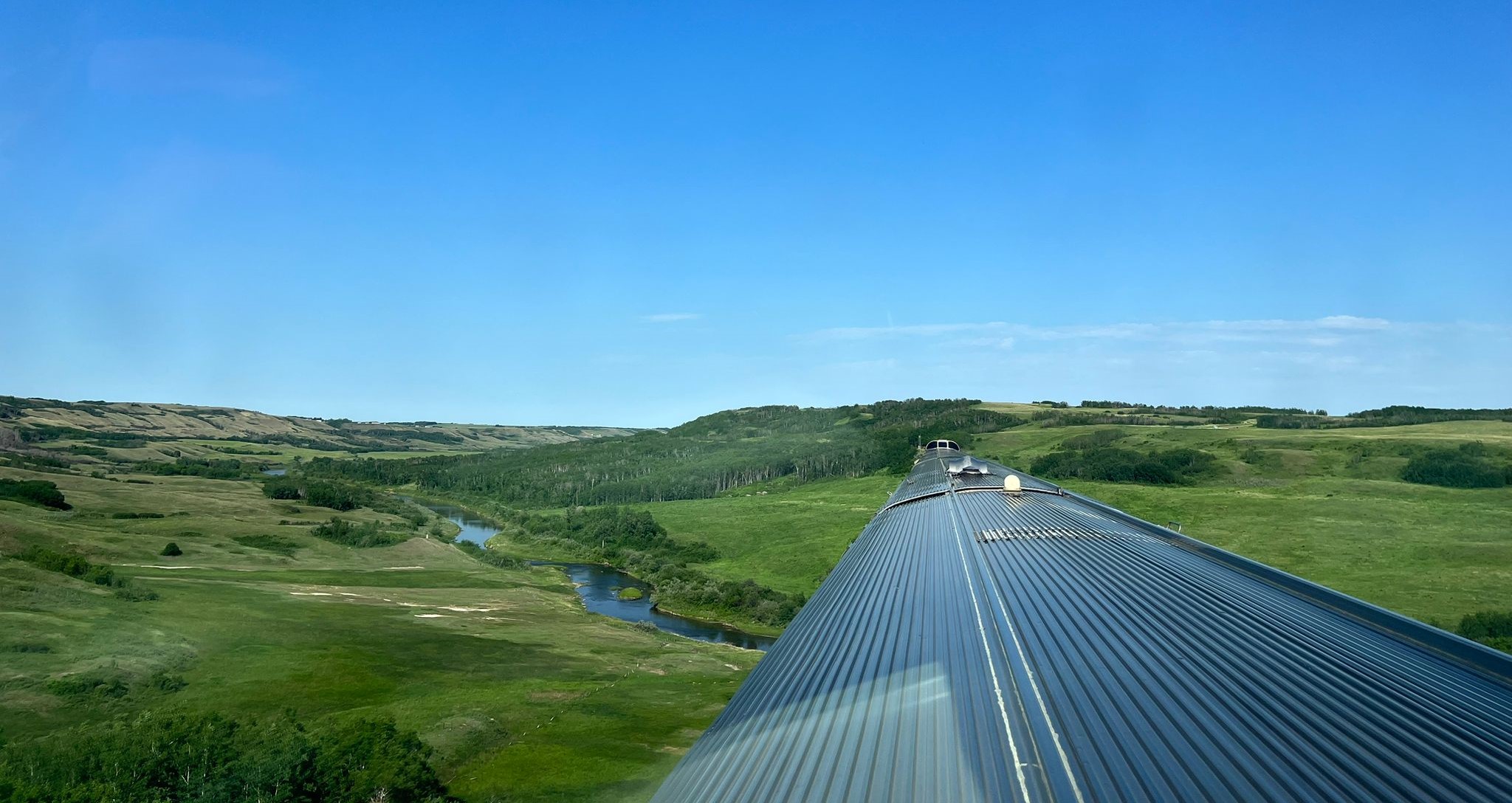 Paysage du Saskatchewan à bord du Canadien © Discovery Trains