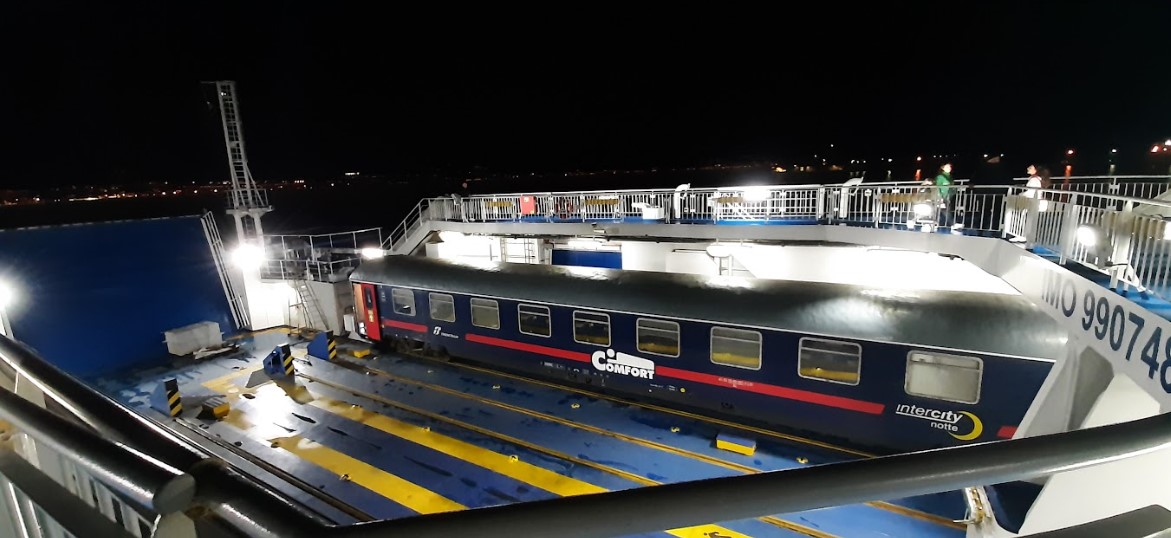 Train de nuit Rome Palerme Ferry 2