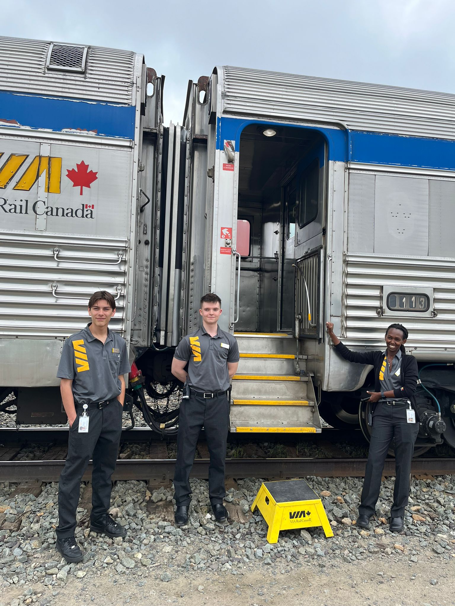 ViaRail train staff Discovery Trains