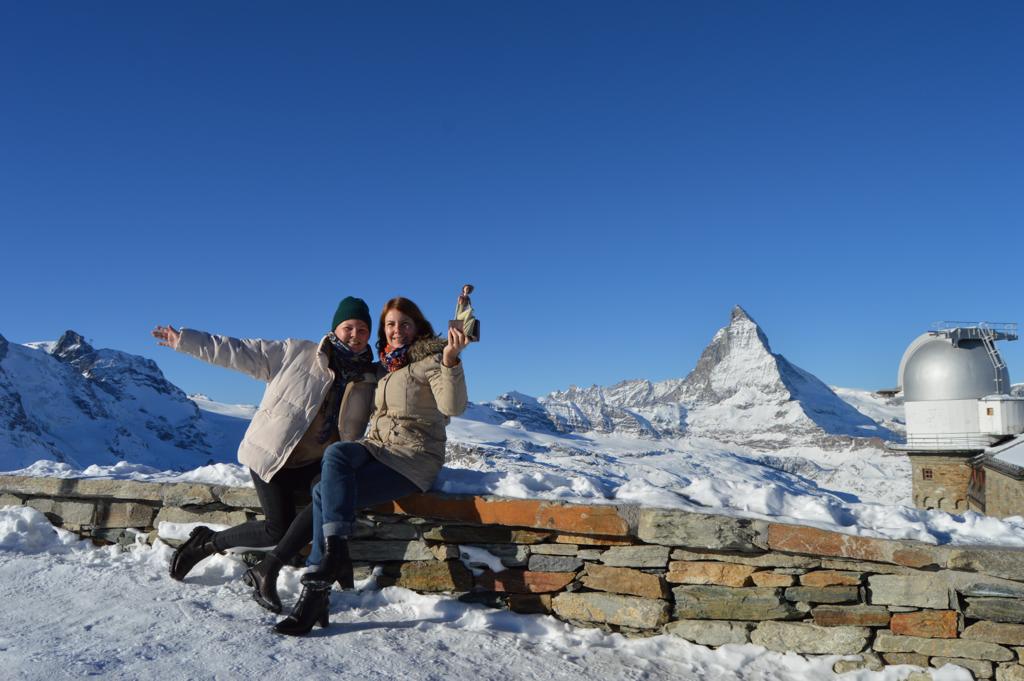 Yulia et Laure en Suisse