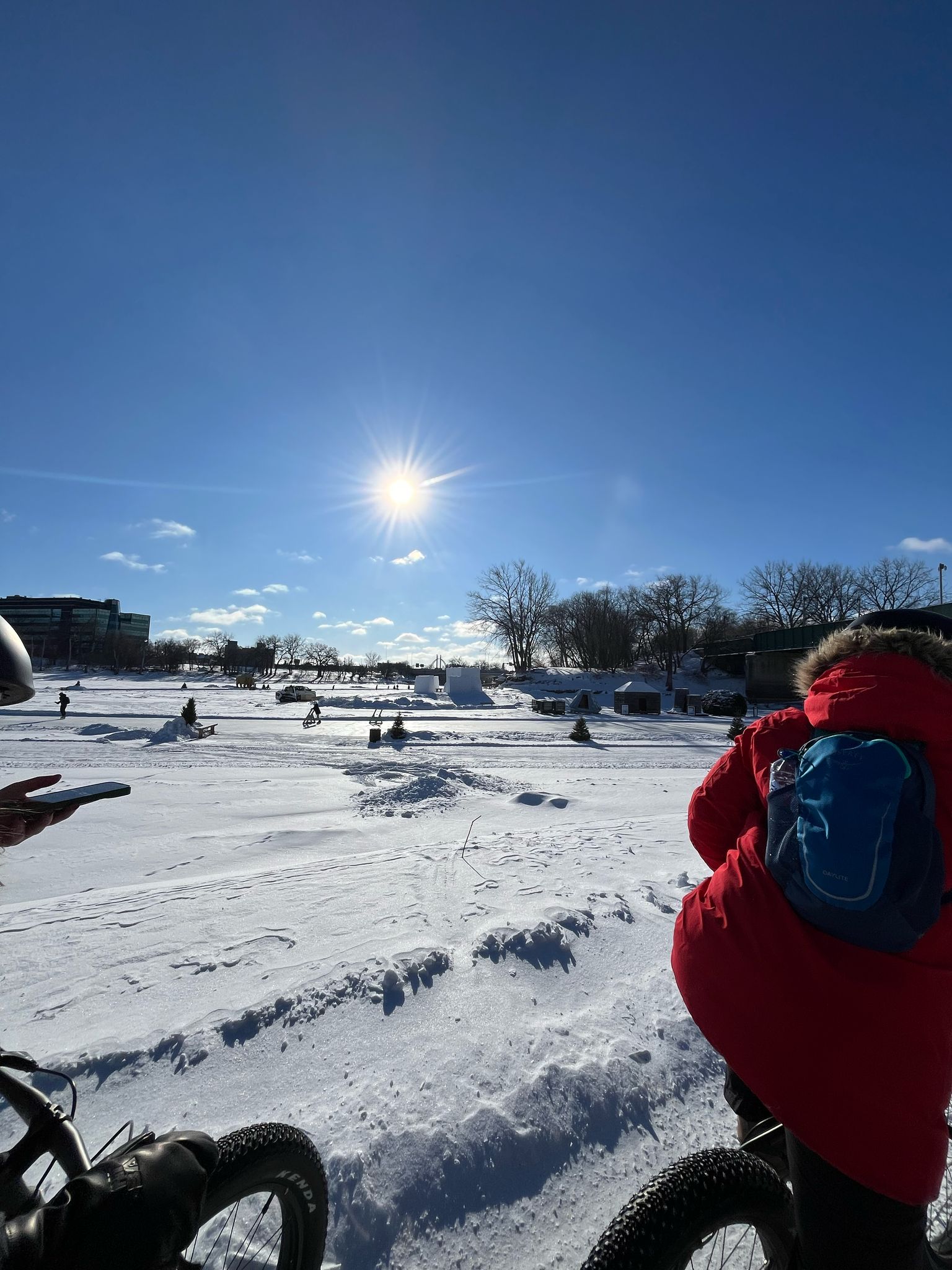 balade lac gelé Winnipeg Discovery Trains